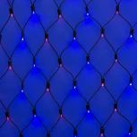 Сетка светодиодная. статическое свечение. 2x1.5м. Соединяемая. 288 светодиодов. Красно-синий свет. ULD-N2015-288/SBK RED-BLUE IP67