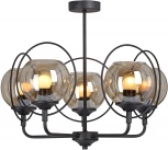 Потолочная люстра на штанге Vitaluce V3991-1/5PL (220V, шарики)