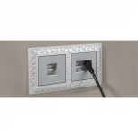 Розетка Ethernet RJ-45 (серебряный) W1181006 (a051501)