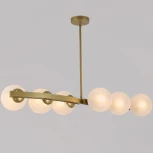 Подвесная люстра на штанге ILLUMICO IL0073-6P-79 GD (220V, шар)