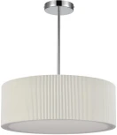 Потолочная люстра на штанге Lumion Zigrisa 8110/5 хром/белый, металл/текстиль E14 5*40W 220V (круглые)