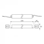 Блок питания Basic 12V 40W IP67 BT522 Gauss
