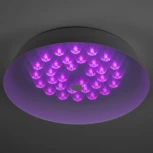 Потолочный светильник круглый светодиодный с пультом регулировкой цветовой температуры и яркости ЭРА SPB-6-60-RC Locus RGB (220V, круглые)