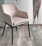 Стул M-City АЛИСТЕР, цвет RAIN 2 какао велюр / черный каркас