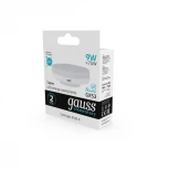 Лампочка светодиодная GX53 9W 4100K Gauss Elementary 83829