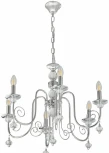 Подвесная люстра Arte Milano AM346109 346109/6 CR (220V, подвески, на цепи, подсвечник, свеча)