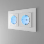 Рамка на 2 поста Favorit (белый матовый,стекло) Werkel W0021105 (a051289)