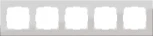 Рамка на 5 постов (алюминий) W0051706 (a050961)