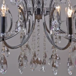 Подвесная люстра ILLUMICO IL2326-10POR-39 CR (220V, хрусталь, на цепи, подсвечник, свеча)