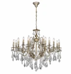 Подвесная большая люстра Dio D'Arte Opera E 1.1.18.600 A (220V, хрусталь, на цепи, подсвечник, свеча)