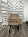 Стул M-City ALLY VBP-210 античный бежевый/ черный каркас