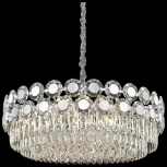 Подвесная люстра Wertmark Claudia WE134.25.103 (220V, хрусталь, на цепи, круглые)