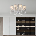 Потолочная люстра Arte Milano Amalfi-7146 337146/8 WT+SL (220V, подвески)