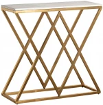 Консольный стол Garda Decor 47ED-CST026/80GOLD (Золото/Белый)