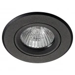 Встраиваемый точечный светильник под гипсокартон AM Group AM12 AM03 BK (220V, круглые)