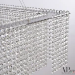 Подвесная люстра светодиодная APL LED Sicilia SH04.86.A.Ni.4000 (220V, хрусталь, на тросе)