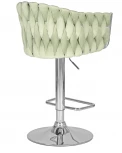 Стул барный DOBRIN MARCEL (пудрово-мятный велюр (MJ9-87))