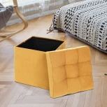 Пуфик Dreambag складной Желтый Велюр 13582