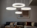 Подвесной светильник Ambrella Acrylica FA4325 (регулировка яркости, LED, 220V, пульт управления, на тросе, кольцо)