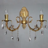 Бра Ambiente by Brizzi Alicante 8888/2 AB Tear Drop (220V, хрусталь Asfour, подвески, подсвечник, свеча)