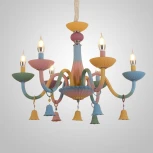 Подвесная люстра Rainbow 6 L6 ImperiumLoft Rainbow-6-01 (194241-23) (для детской, 220V, подвески, на цепи, подсвечник, свеча, колокольчик)