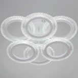 Потолочная люстра на штанге светодиодная с пультом  и ночным режимом Reluce 09837-0.3-3+3 WH (Умный дом)