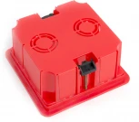 Коробка монтажная для полых стен с пластиковыми зажимами и крышкой Stekker 49007