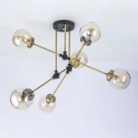 Потолочная люстра на штанге Citilux Планета CL105165 (220V, шарики, молекулы)