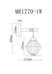 Бра MyFar Bella MR1770-1W (220V)