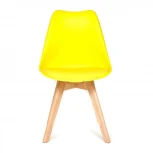 Стул TULIP (mod. 73) желтый (дерево/пластик/ПУ)