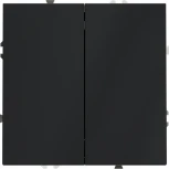 Выключатель двухклавишный (графит) Voltum S70 VLS020107