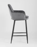 Стул полубарный Stool Group Венера диамант велюр серый УТ000004925