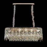 Подвесная люстра Fluorite The Empress FL1061-21P (220V, хрусталь, на цепи, круглые)