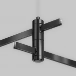 Подвес тросовый Hang двойной Flarity черный Maytoni Accessories for tracks Flarity TRA157SW-D1-B (24V)