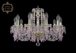Подвесная люстра Art Classic 11.24 11.24.10.200.Gd.V7010 (220V, хрусталь, на цепи, подсвечник, свеча)