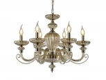 Подвесная люстра Newport 12800 12806/C cognac (220V, на цепи, свеча)