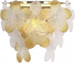 Настенный светильник ST Luce Tender SL6240.201.02 золотистый/Прозрачный, январный E14 2*60W (220V, цветы)