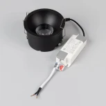 Встраиваемый точечный светильник MS-HARBOR-R106-15W Warm3000 (BK, 36 deg, 230V) (Arlight, IP20 Металл) 048286 (LED)