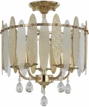 Потолочная люстра хрустальная на штанге Arte Milano Sorrento-4309 374309/5/80/380 GD (220V)