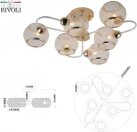 Потолочная люстра на штанге Rivoli Mortifera 3130-306