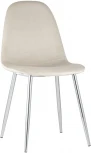 Стул Stool Group Валенсия велюр кремовый хромированные ножки УТ000004239