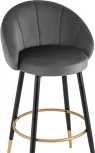 Стул барный Stool Group Наоми велюр серый УТ000036369