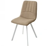 Стул ASHTON RU-18 темно-бежевый винтаж/ белый каркас