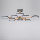 Потолочная люстра Wi-Fi на штанге Turna L10 Grey By ImperiumLoft Turna-B01 (LED, 220V, голосовое управление, умный дом - Алиса)