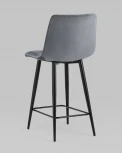Стул полубарный Stool Group Джанго велюр тёмно-серый высота сиденья 60 см УТ000035296