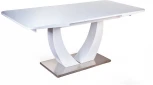 Стол раскладной Adams (140+40 см) закаленное стекло белый Top Concept 2000000001036