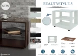 Стол журнальный BeautyStyle 5 венге/стекло черное от фабрики Mebelik