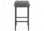 Барный стул Woodville Лофт кожзам темно-серый / черный матовый 385633