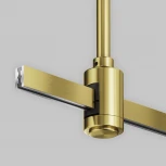 Крепление потолочное Short 78мм с вводом питания Flarity латунь Maytoni Accessories for tracks Flarity TRA156C-B1-BS (24V)