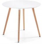 Стол обеденный La Forma (ex Julia Grup) Wad (Белый/ МДФ,Дерево,Бук,Обработанная древесина)